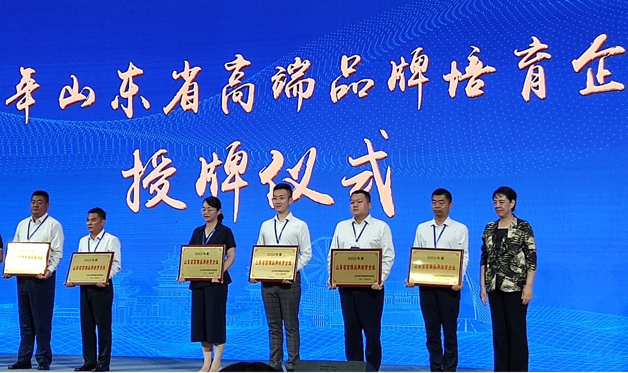 喜訊！智邁德股份有限公司榮獲2022年山東省高端品牌培育企業(yè)稱號